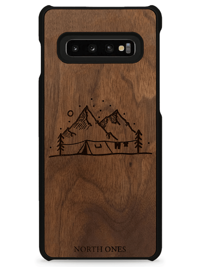 Mobilskal trä vildmark walnut inivildmarken edition Samsung galaxy S10