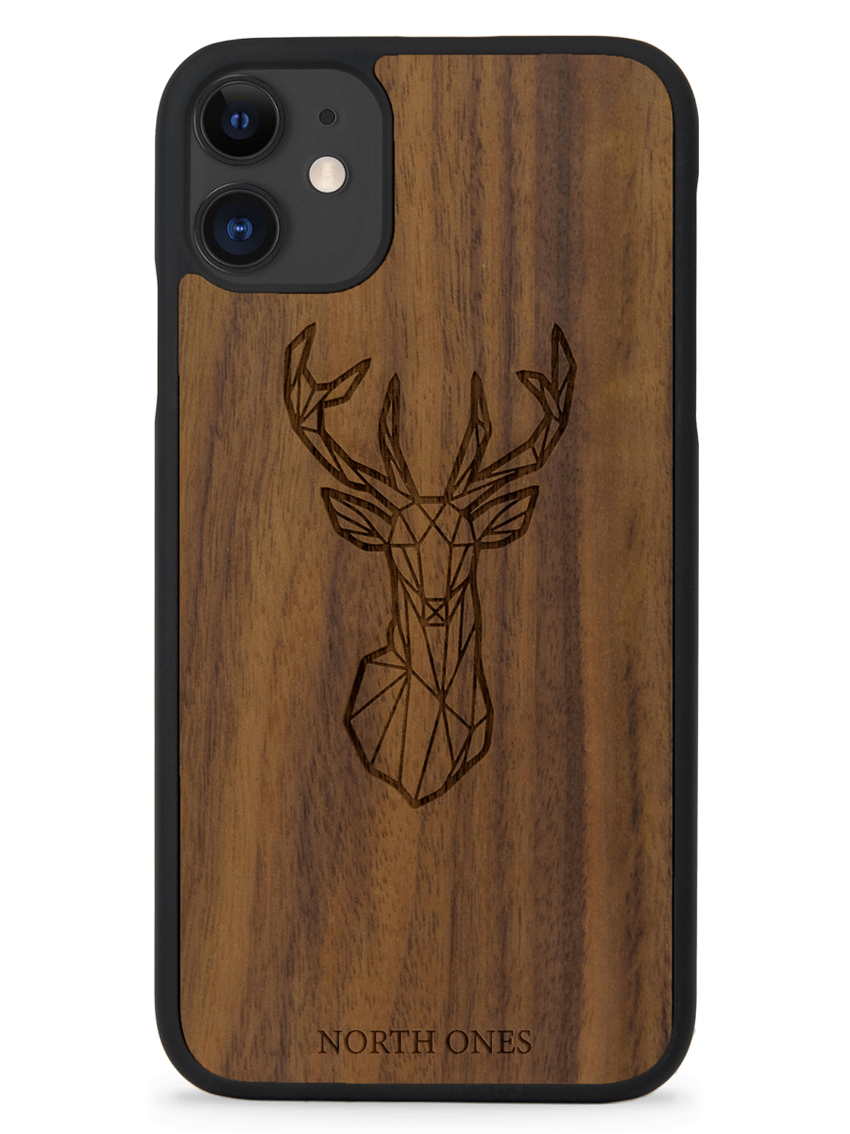 Mobilskal trä nordic deer walnut Iphone 11