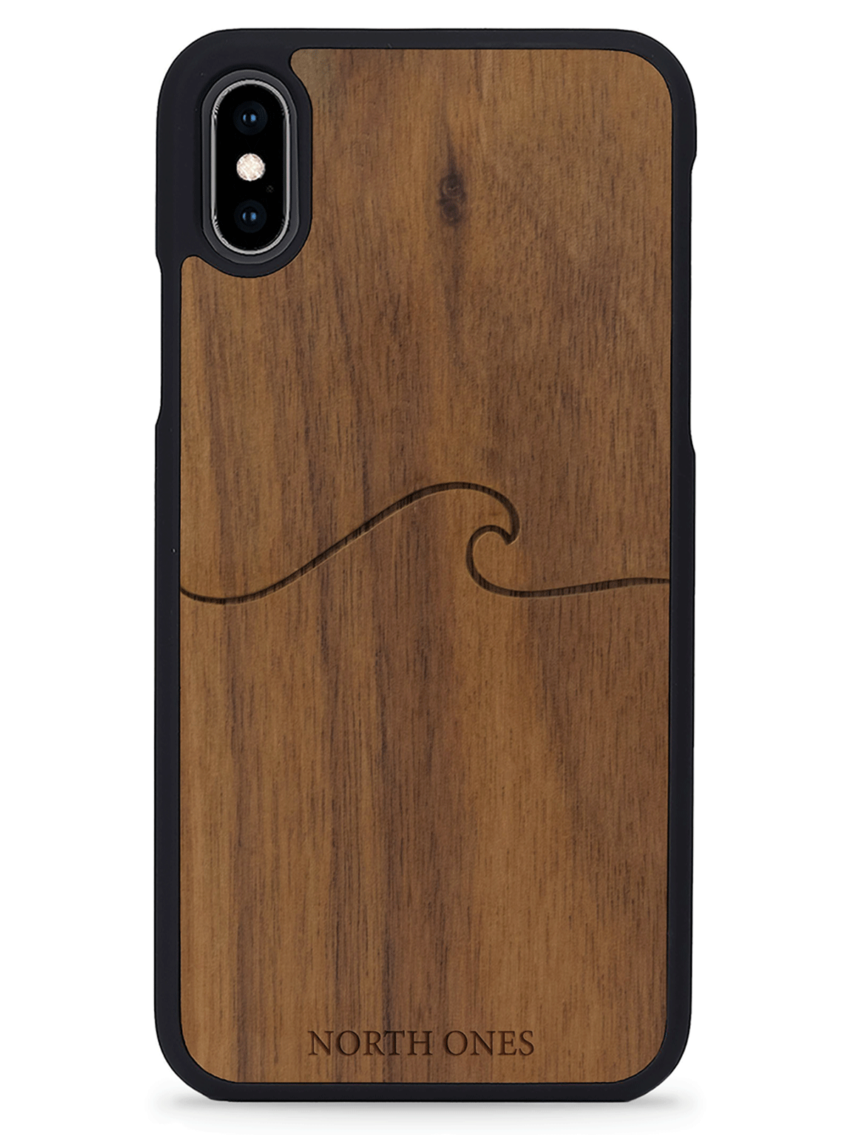 Mobilskal trä simple wave walnut iphone XS max