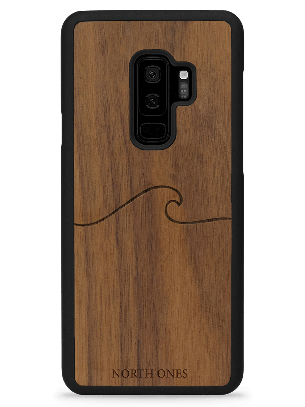 Mobilskal trä simple wave walnut Samsung galaxy S9+